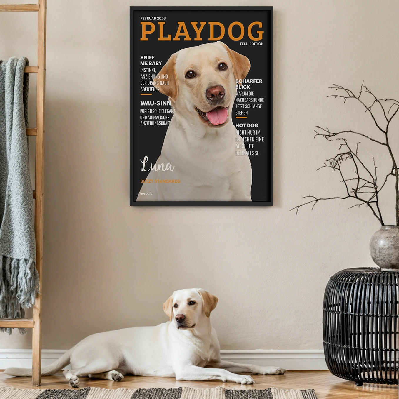 Personalisiertes Poster Hundemagazin "Playdog"