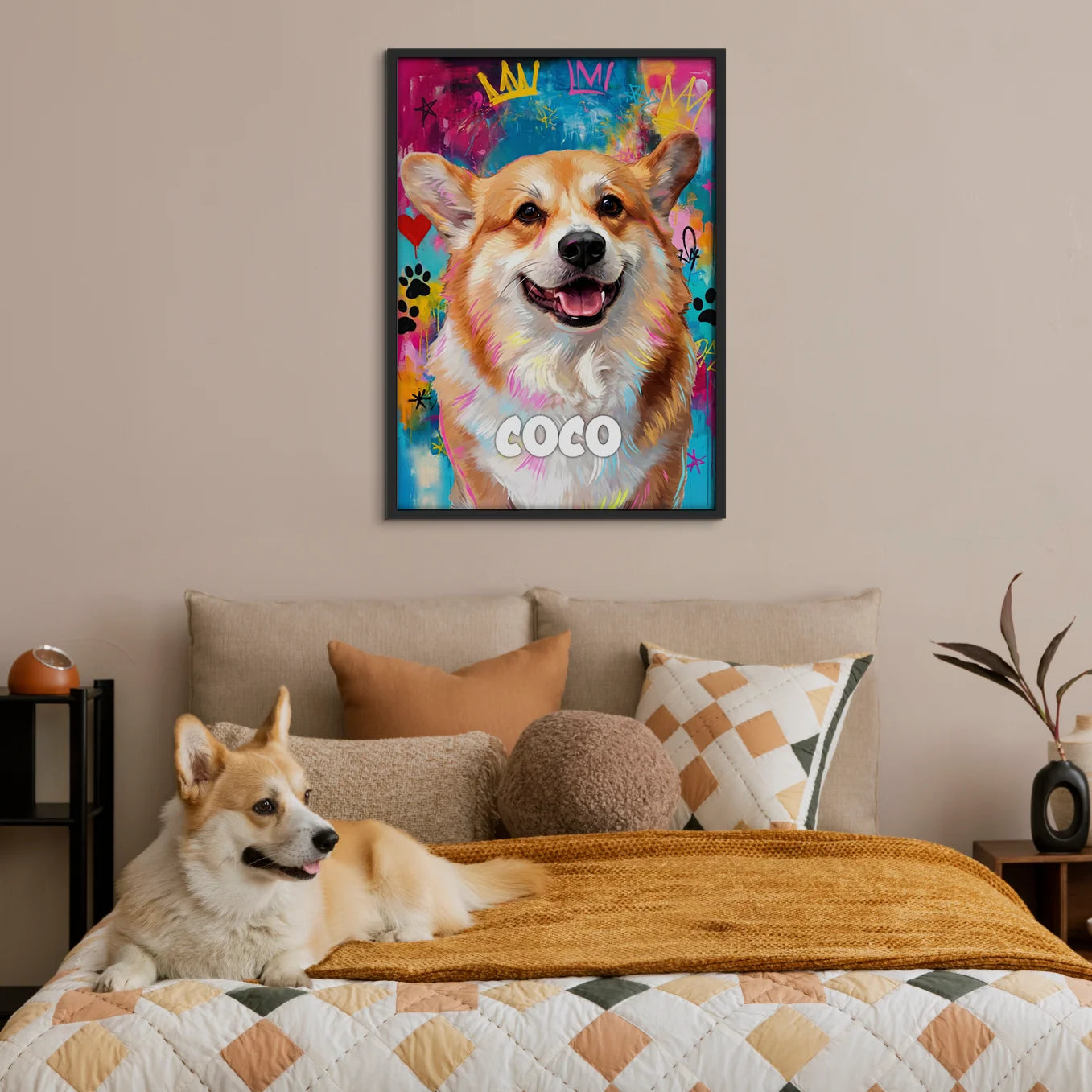 Personalisiertes Poster Haustier "Street Art"