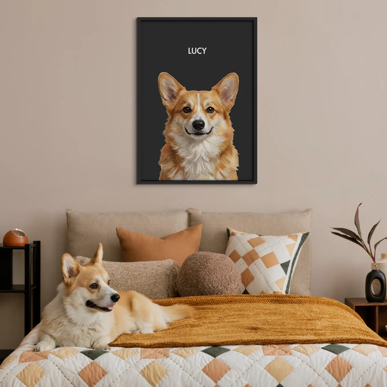 Personalisiertes Poster Hund "Gemälde"