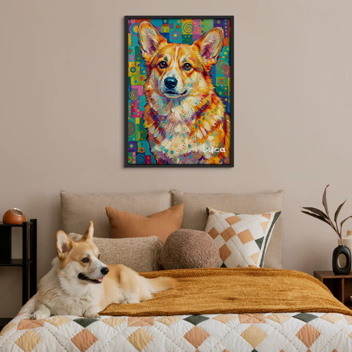 Personalisiertes Poster Hund "Pop Art"