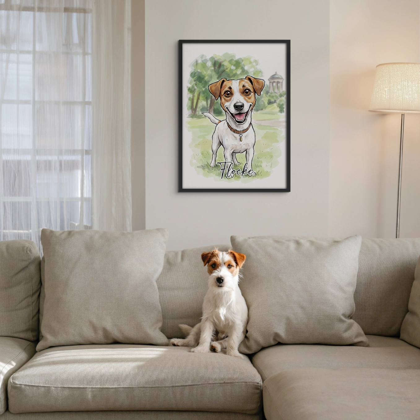 Personalisiertes Poster "Sketch Hund"