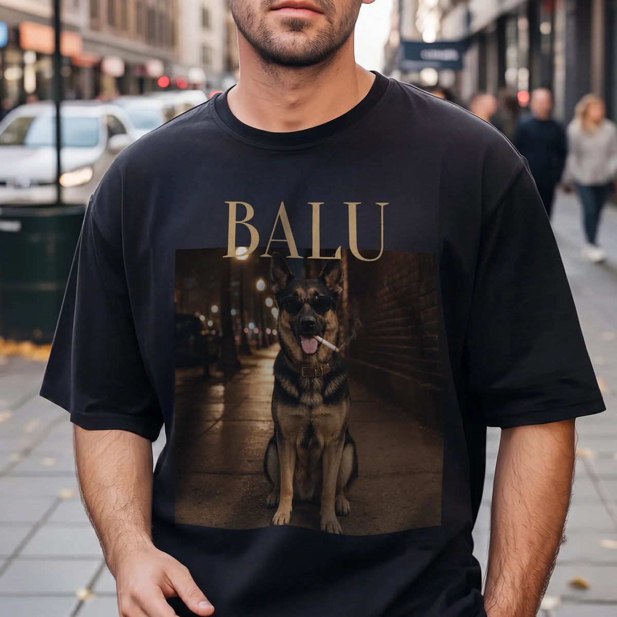 Personalisiertes T-Shirt "Vintage Haustier"
