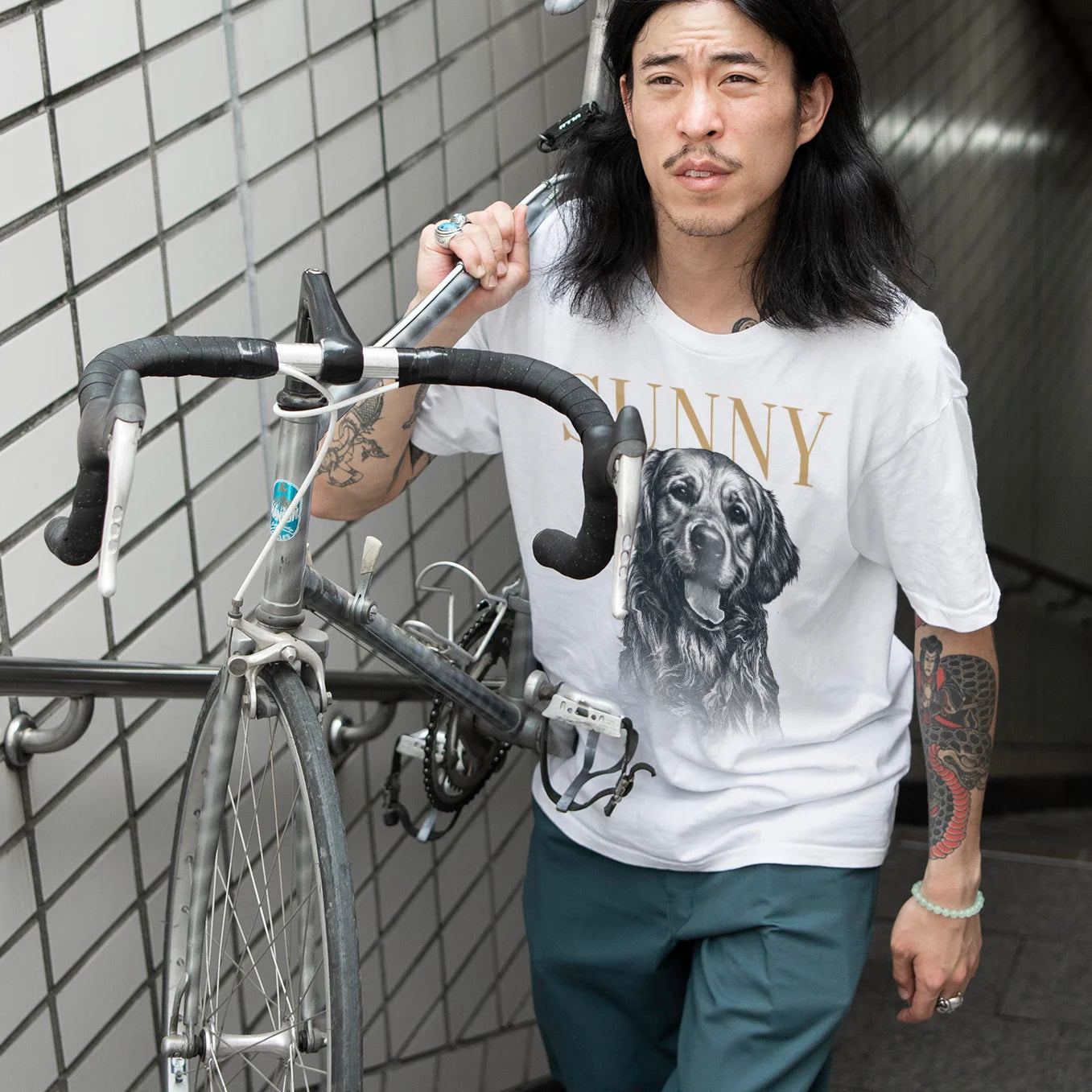 Personalisiertes Oversized T-Shirt Haustier "Retro"