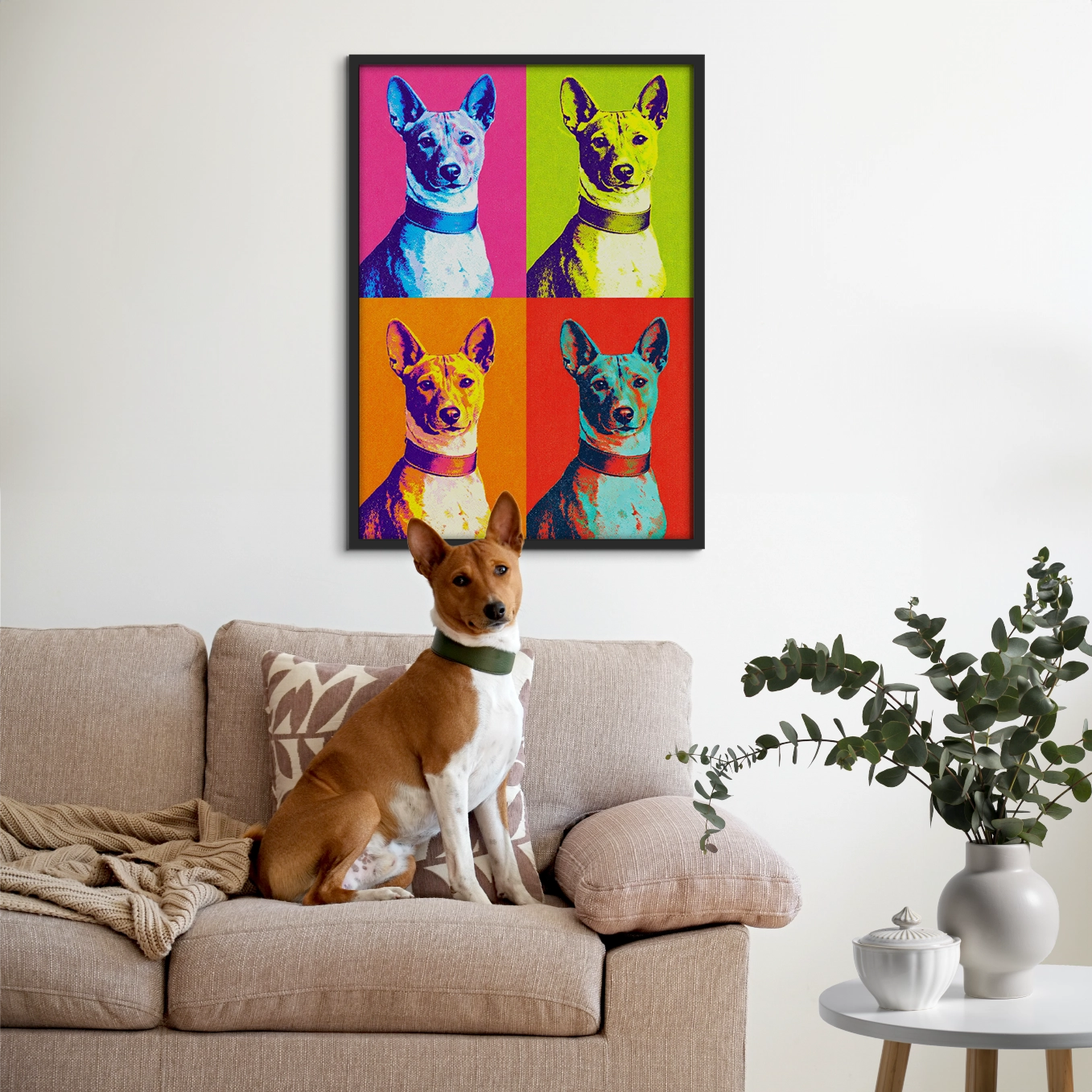 Personalisiertes Poster "Hund als Pop Art"