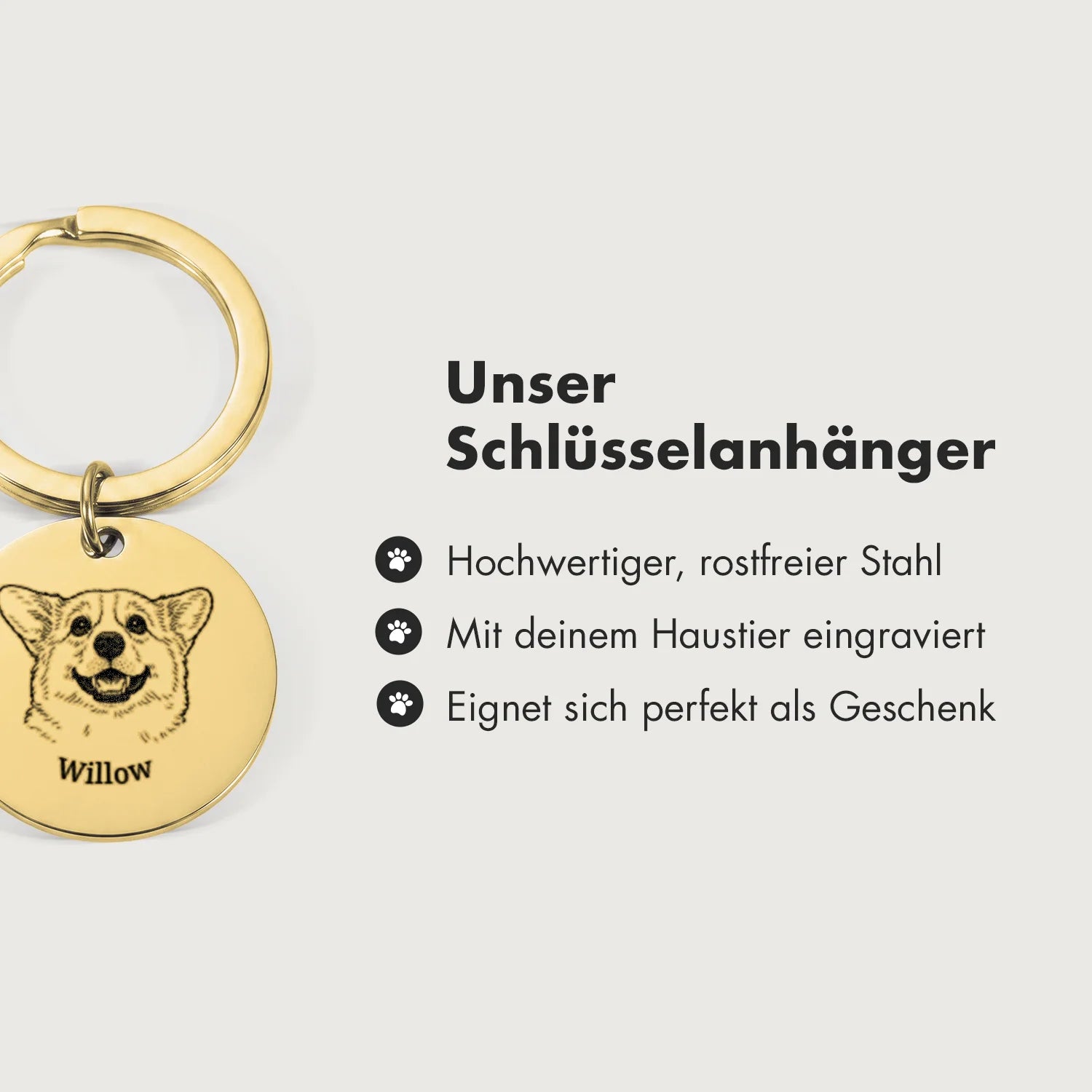 Personalisierter Schlüsselanhänger "Name"