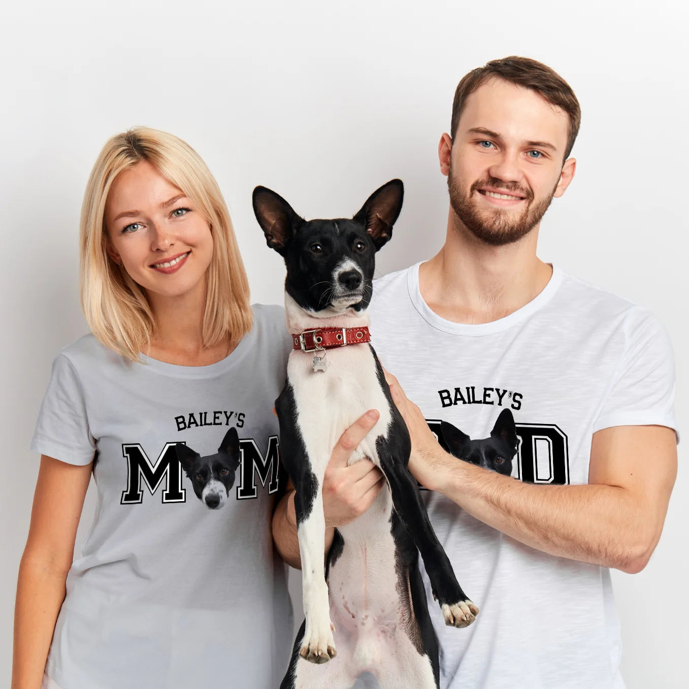 Personalisiertes T-Shirt "Dog Mom" mit Foto