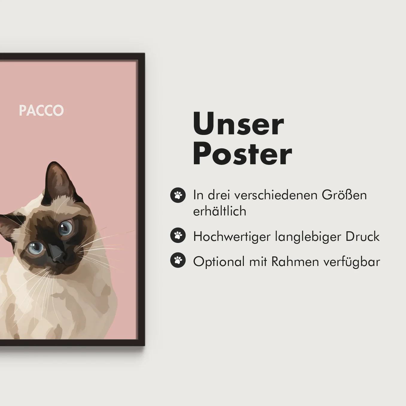Personalisiertes Poster Katze "Gemälde"