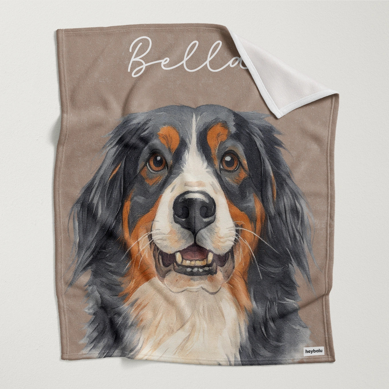 Personalisierte Decke Hund "Portrait"