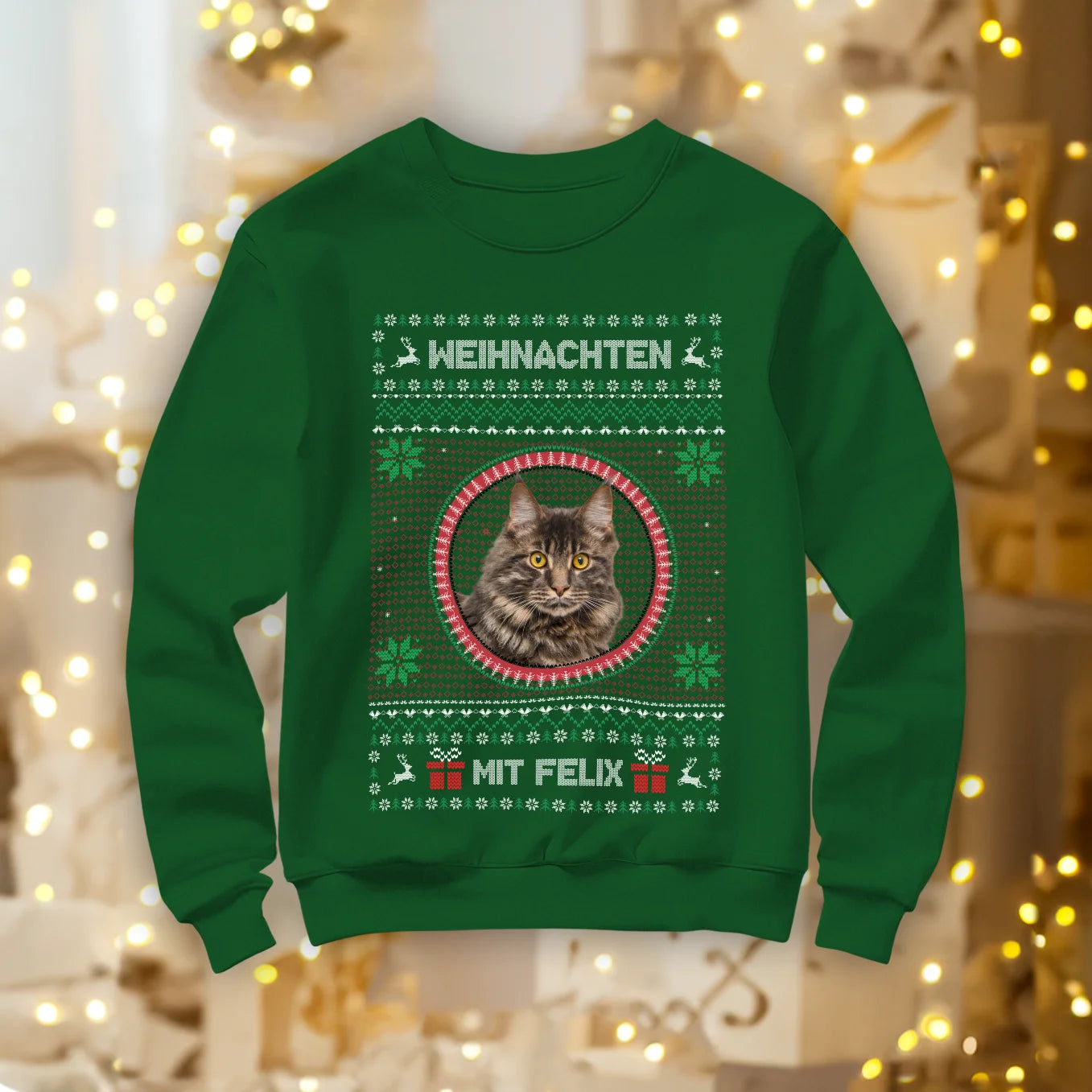 Christmas Sweater Foto “Katze”
