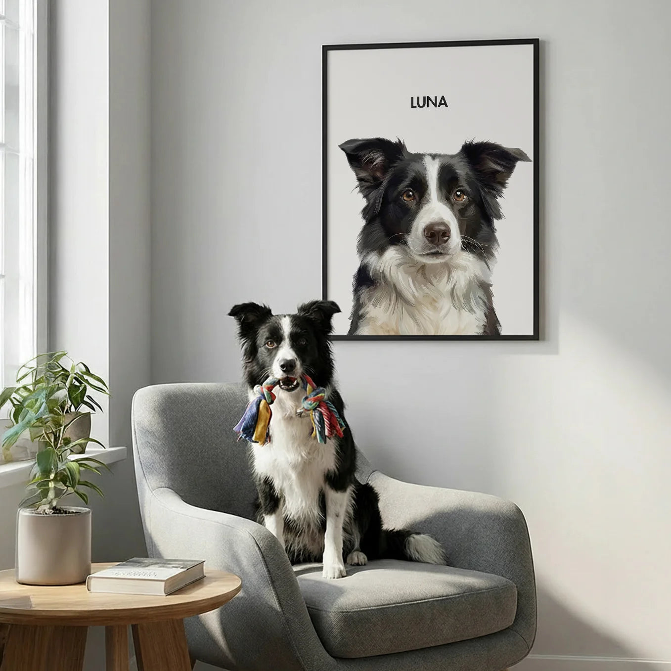 Personalisiertes Poster Hund "Gemälde"