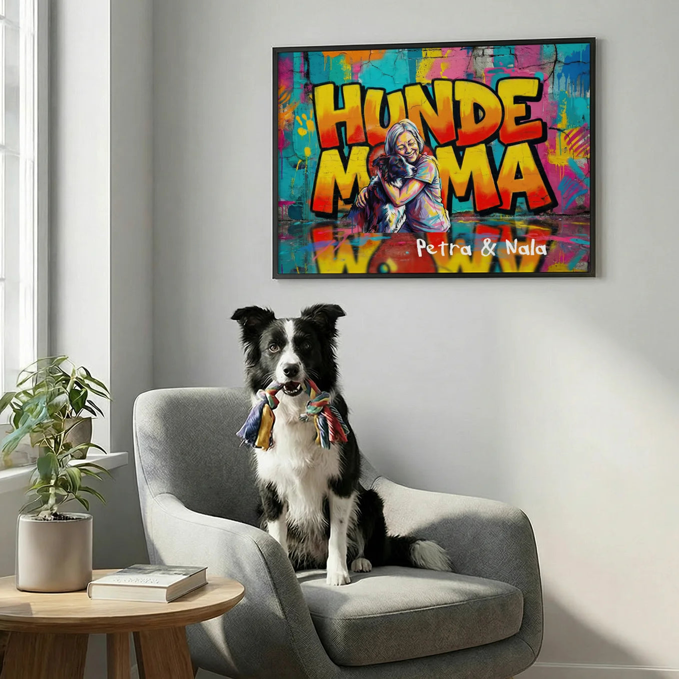 Personalisiertes Poster "Dog Mom LOVE"