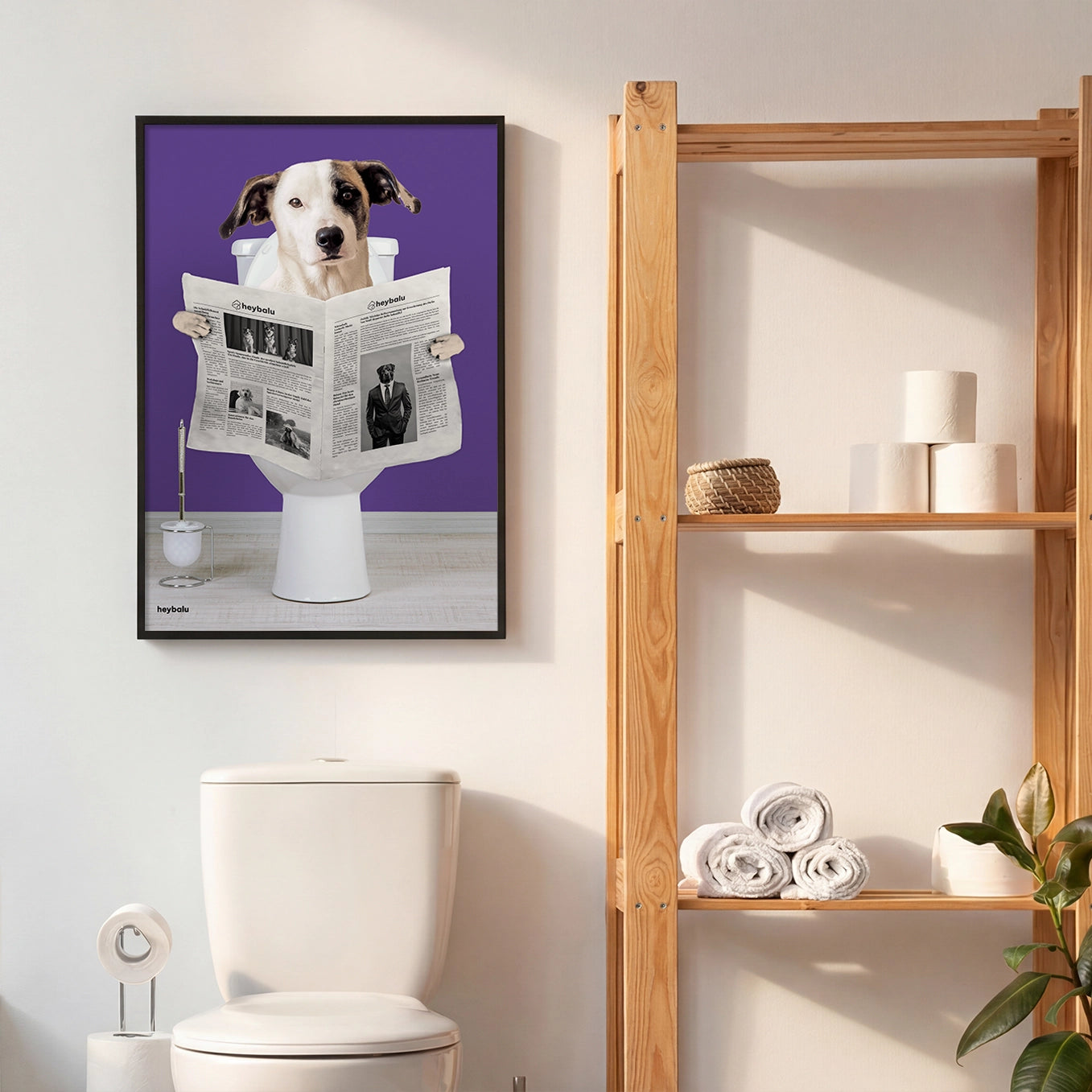 Personalisiertes Poster Hund "Wichtige Sitzung"
