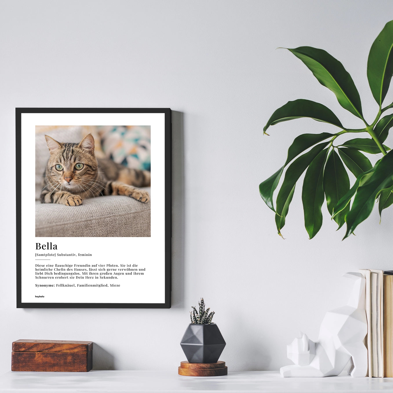 Personalisiertes Fotoposter "Katze Definition" Hey Balu