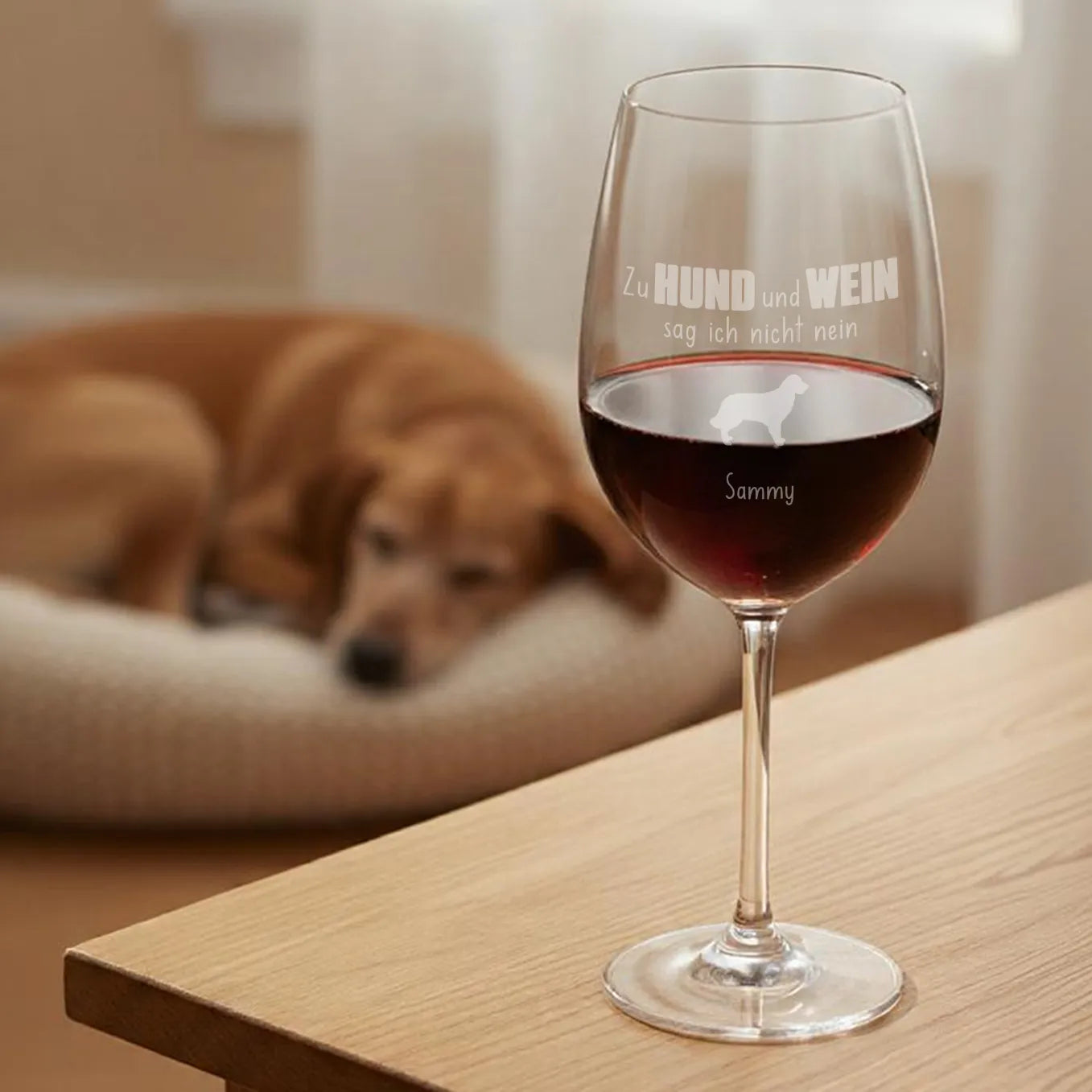 Personalisiertes XXL Weinglas “Hund und Wein”