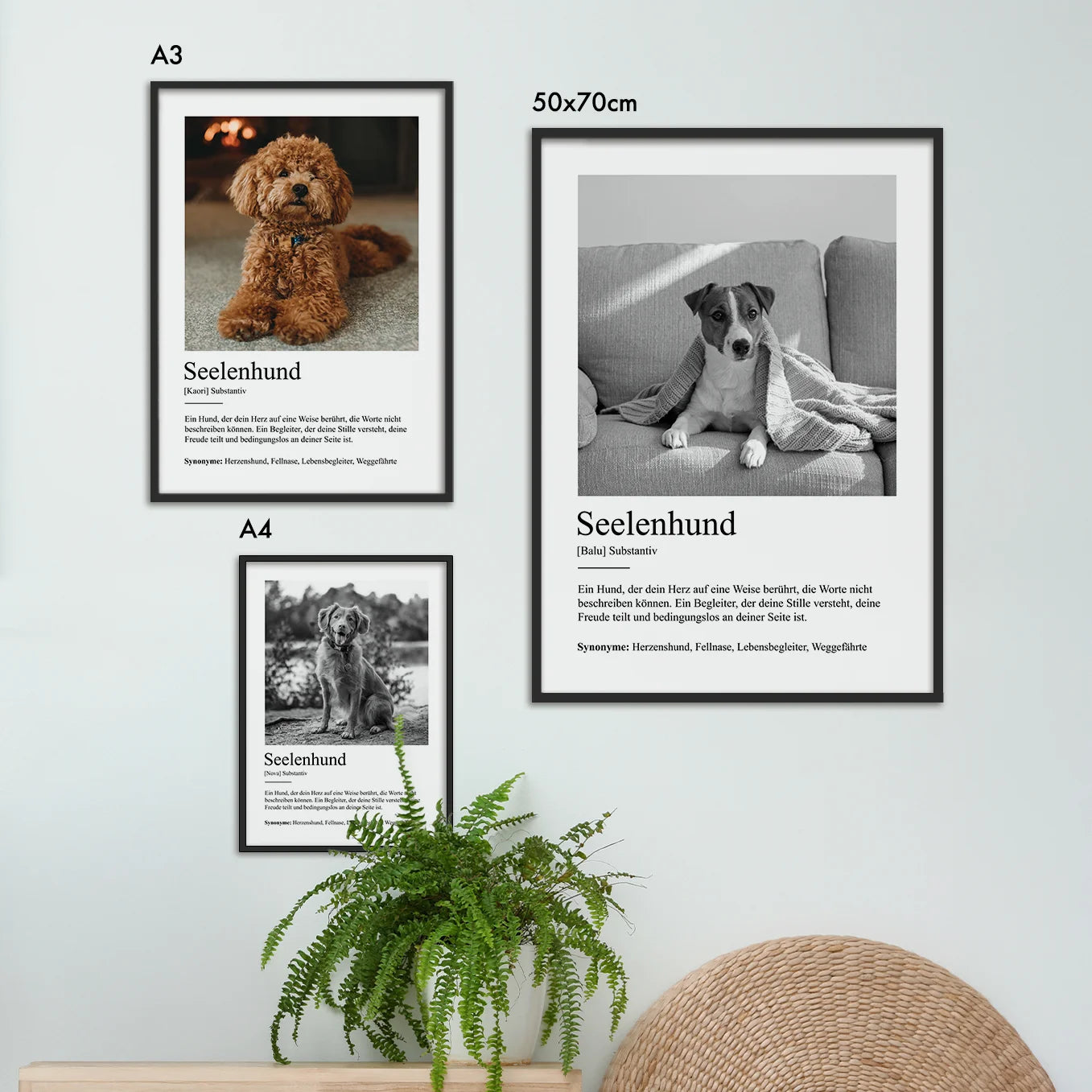 Personalisiertes Poster Definition "Seelenhund"