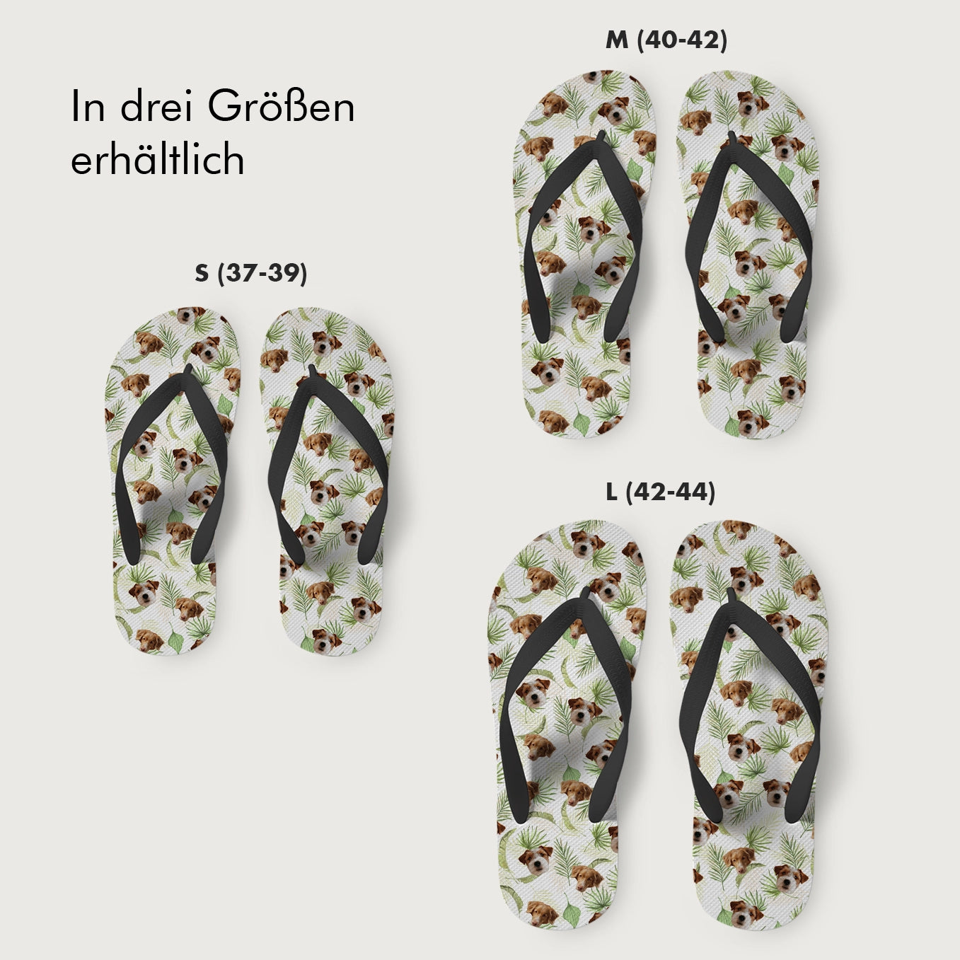 Personalisierte Flip Flops "Palmen" Hey Balu