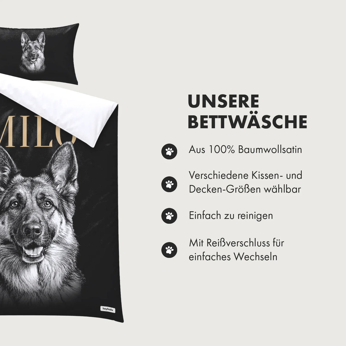 Personalisierte Bettwäsche "Retro"