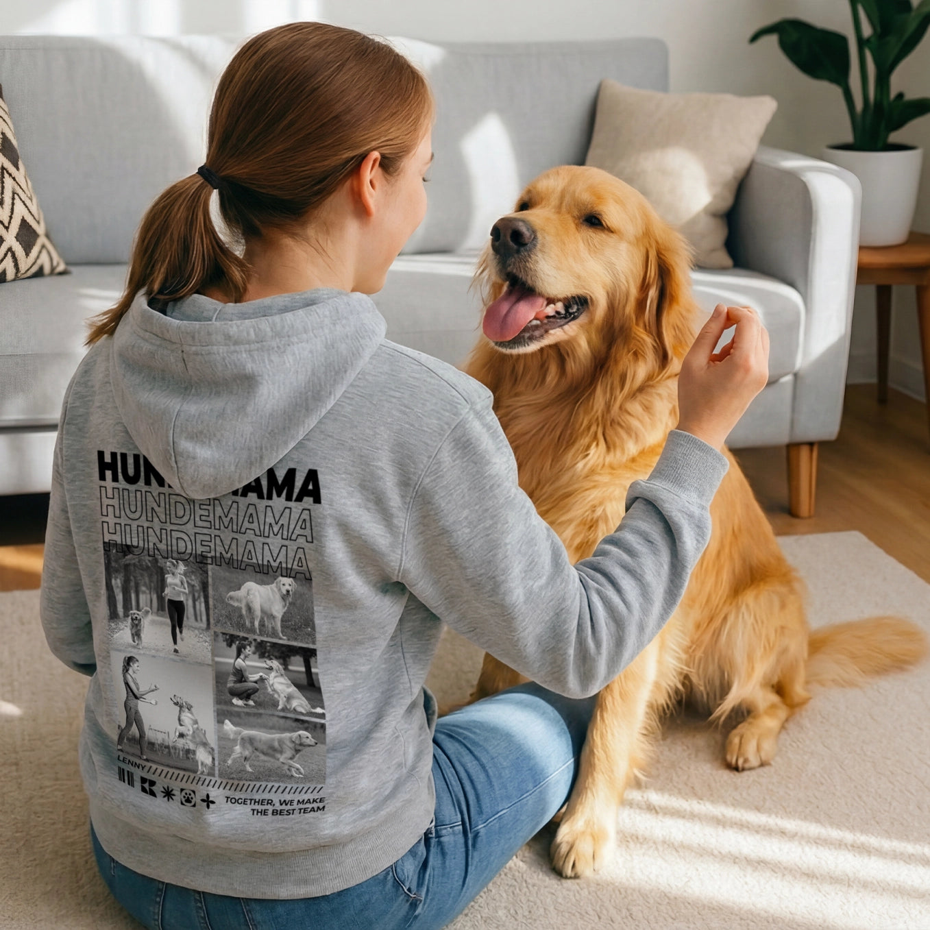 Personalisierter Hoodie "Dog Mom"
