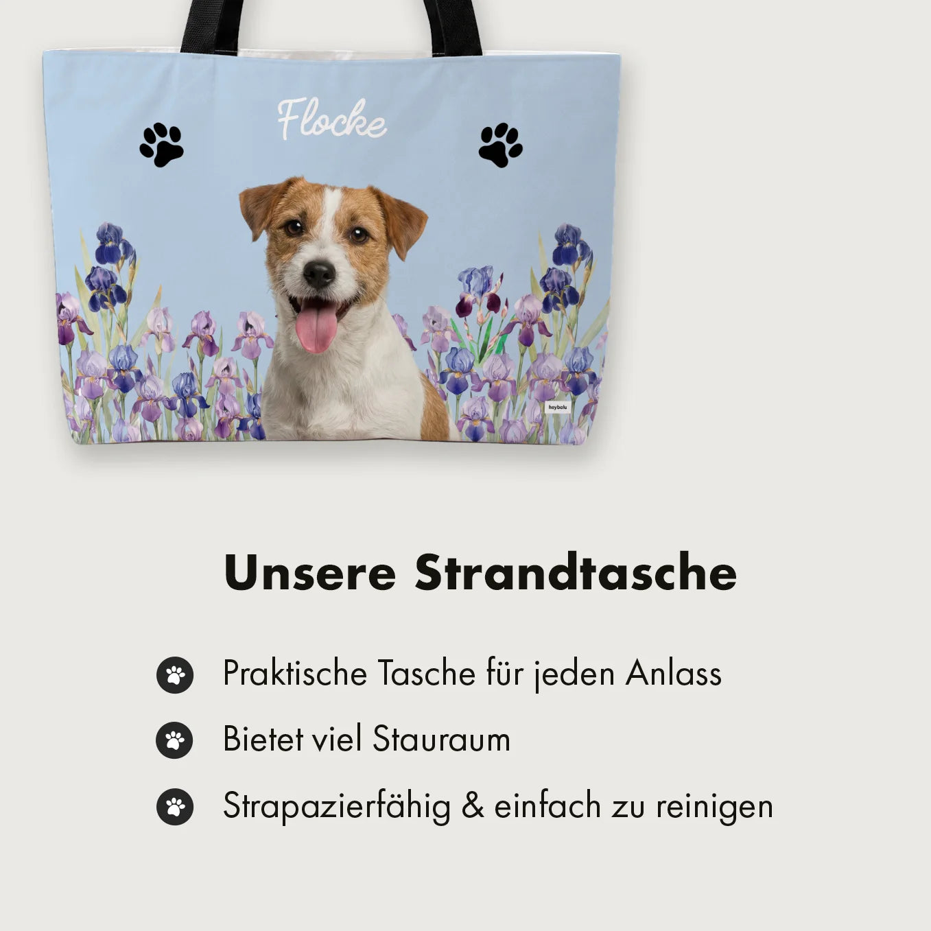 Personalisierter Weekender "Foto Hund"
