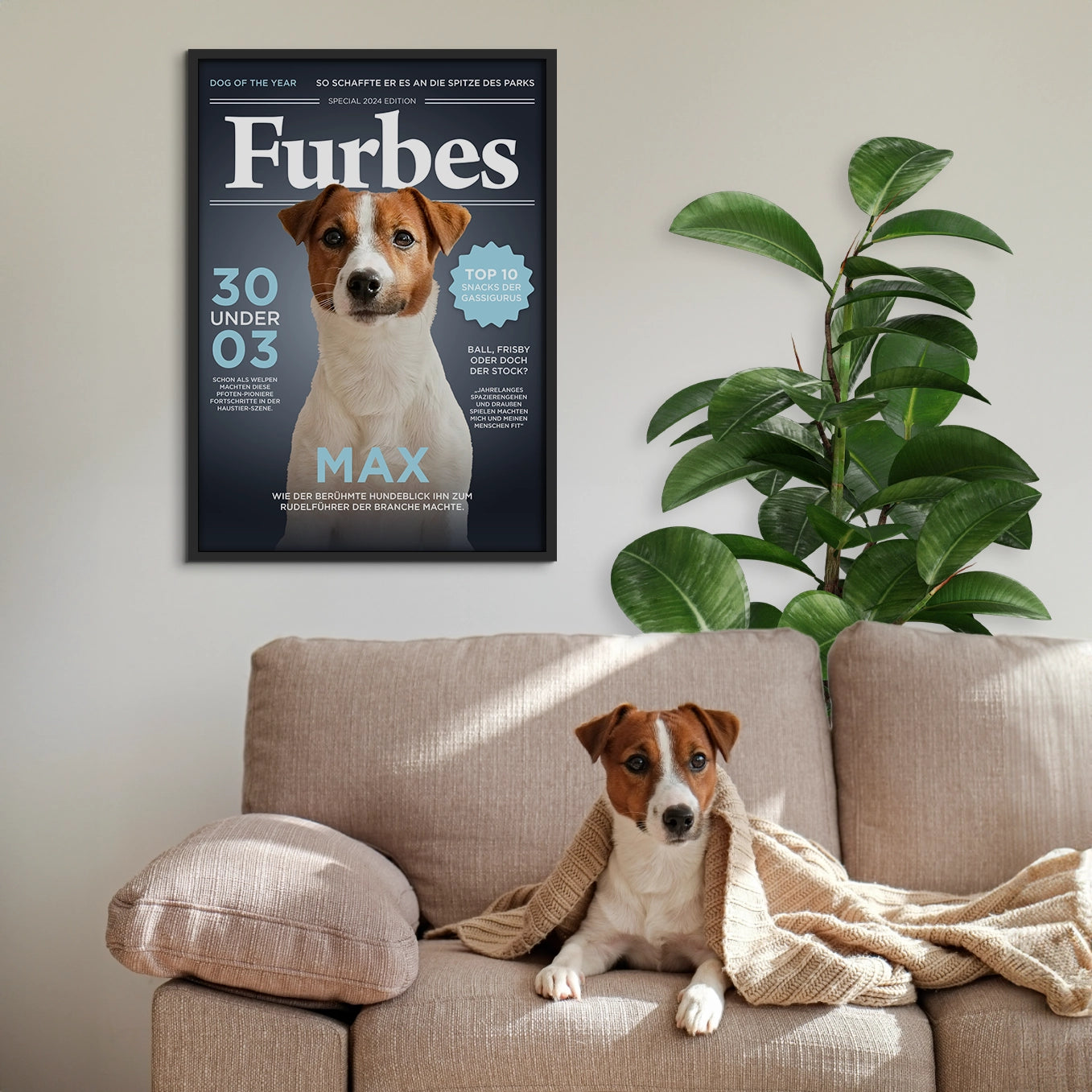 Personalisiertes Poster Hundemagazin "Furbes"