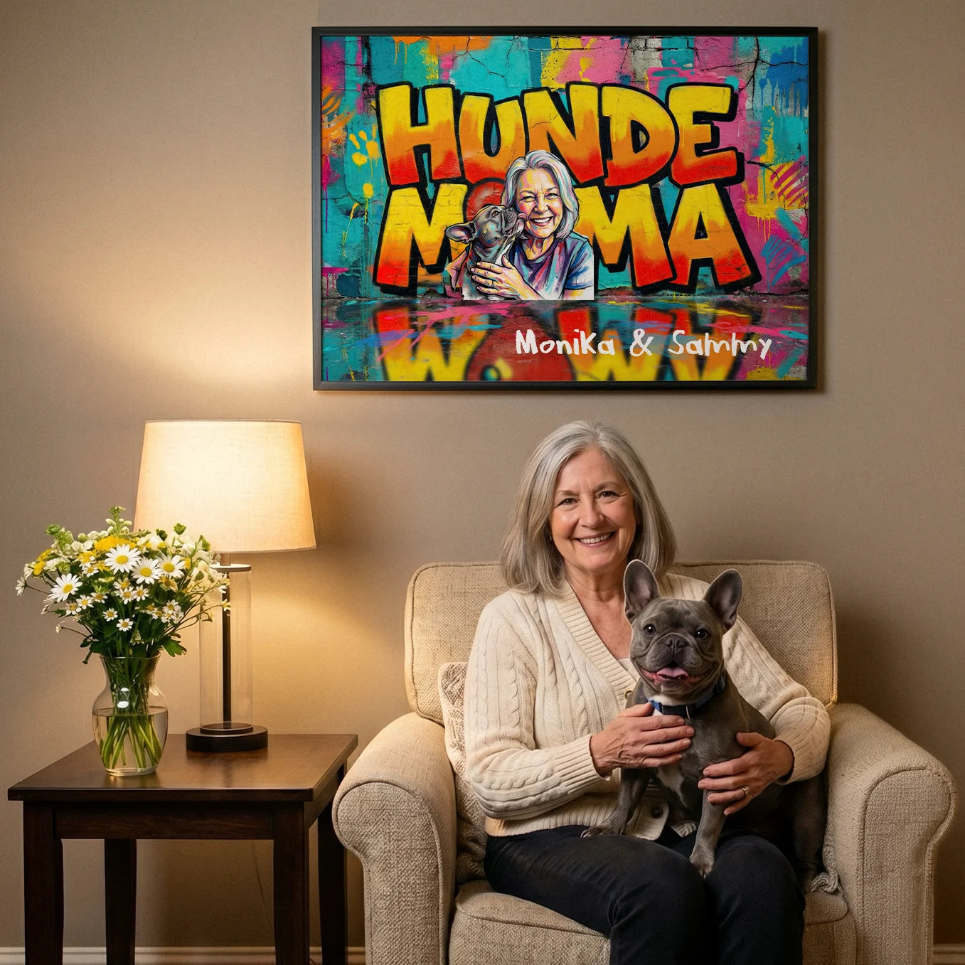 Personalisiertes Poster "Dog Mom LOVE"