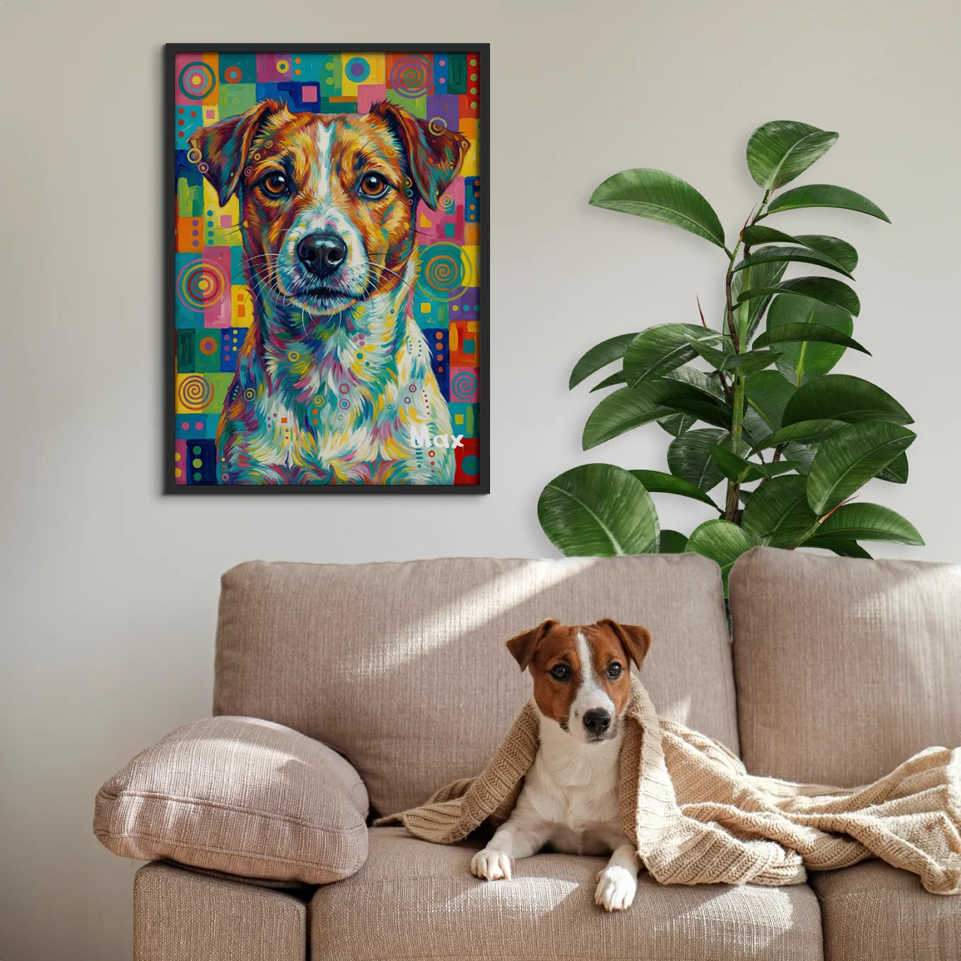 Personalisiertes Poster Hund "Pop Art"
