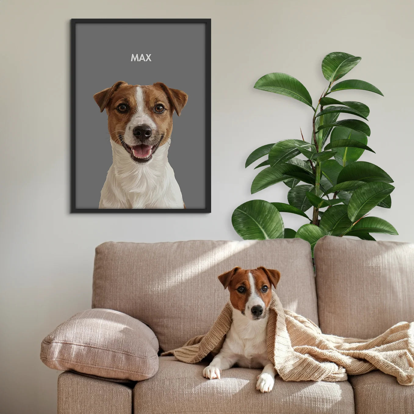 Personalisiertes Poster Hund "Gemälde"