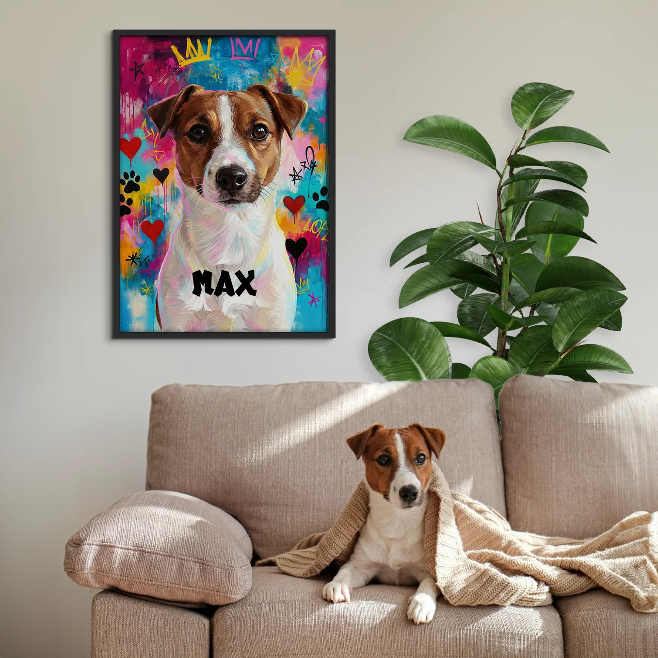 Personalisiertes Poster Haustier "Street Art"
