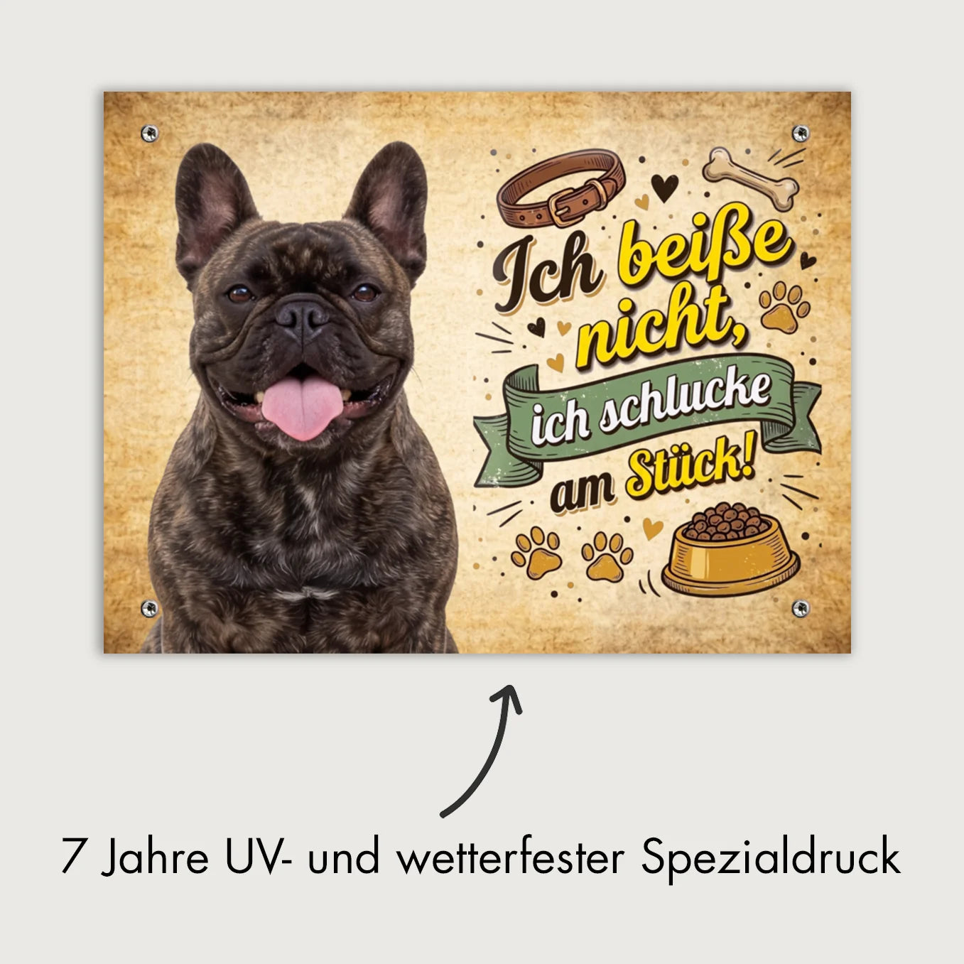 Personalisiertes Türschild "Hier wache ich"