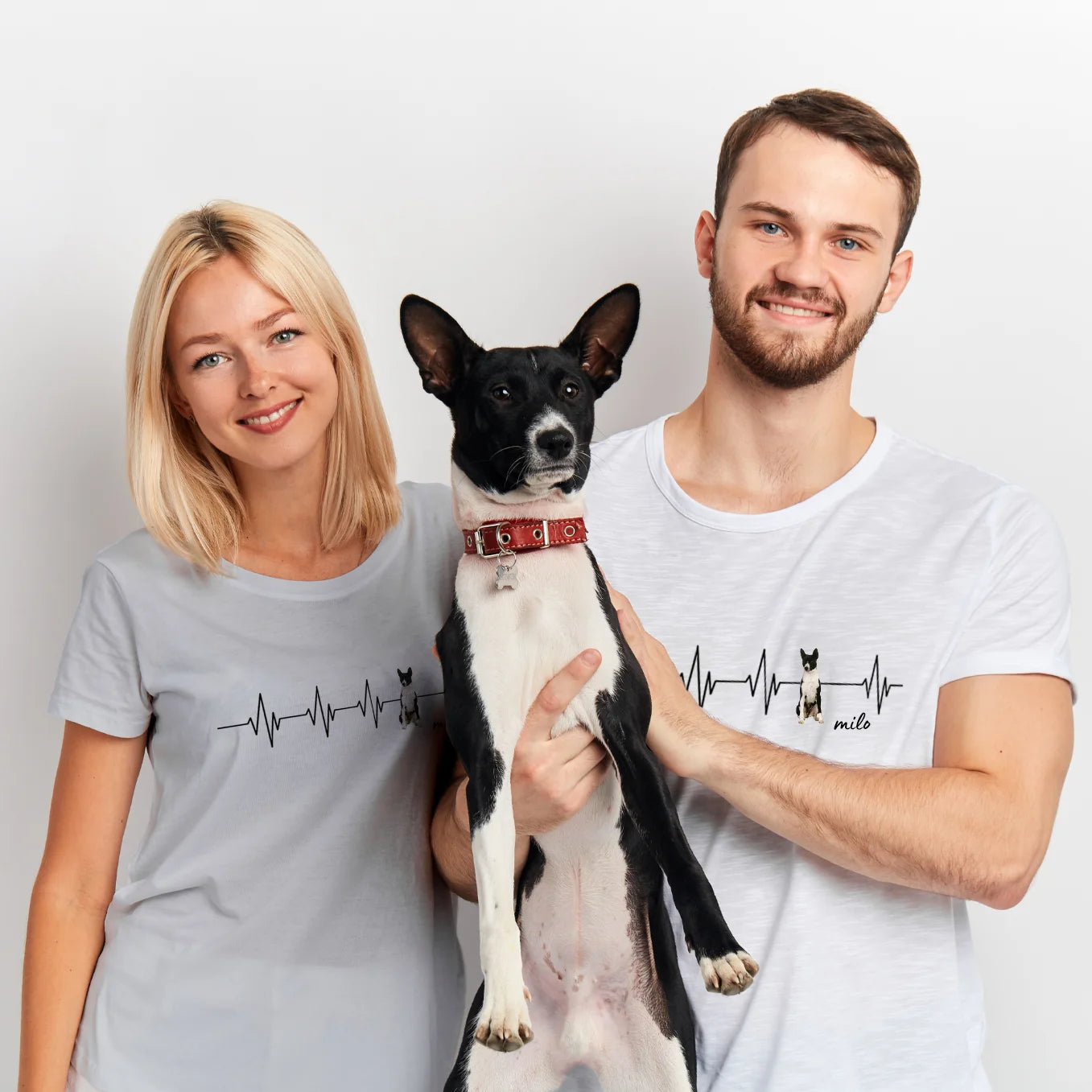 Personalisiertes T-Shirt ''Herzschlag Haustier''