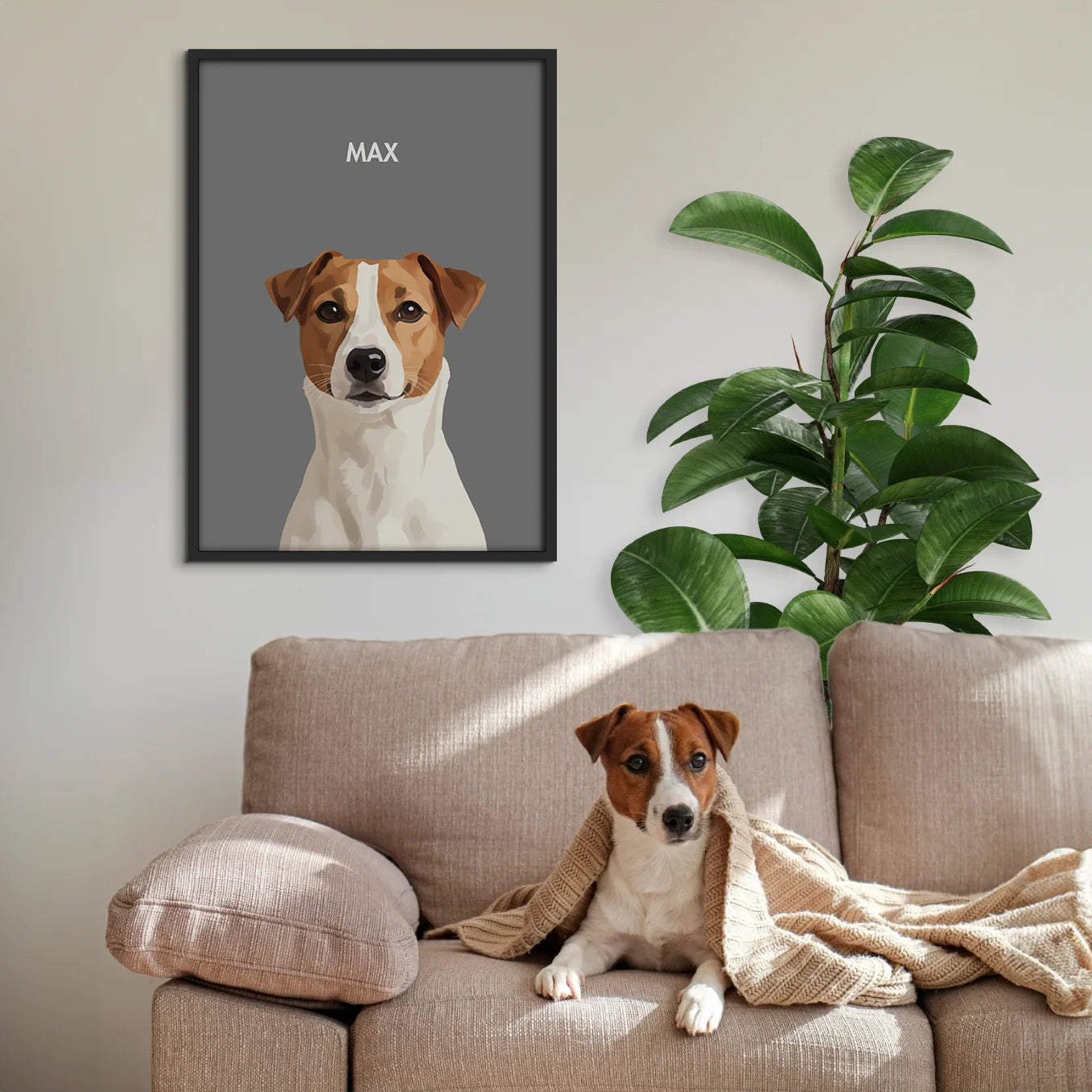 Personalisiertes Poster Hund "Gemälde"