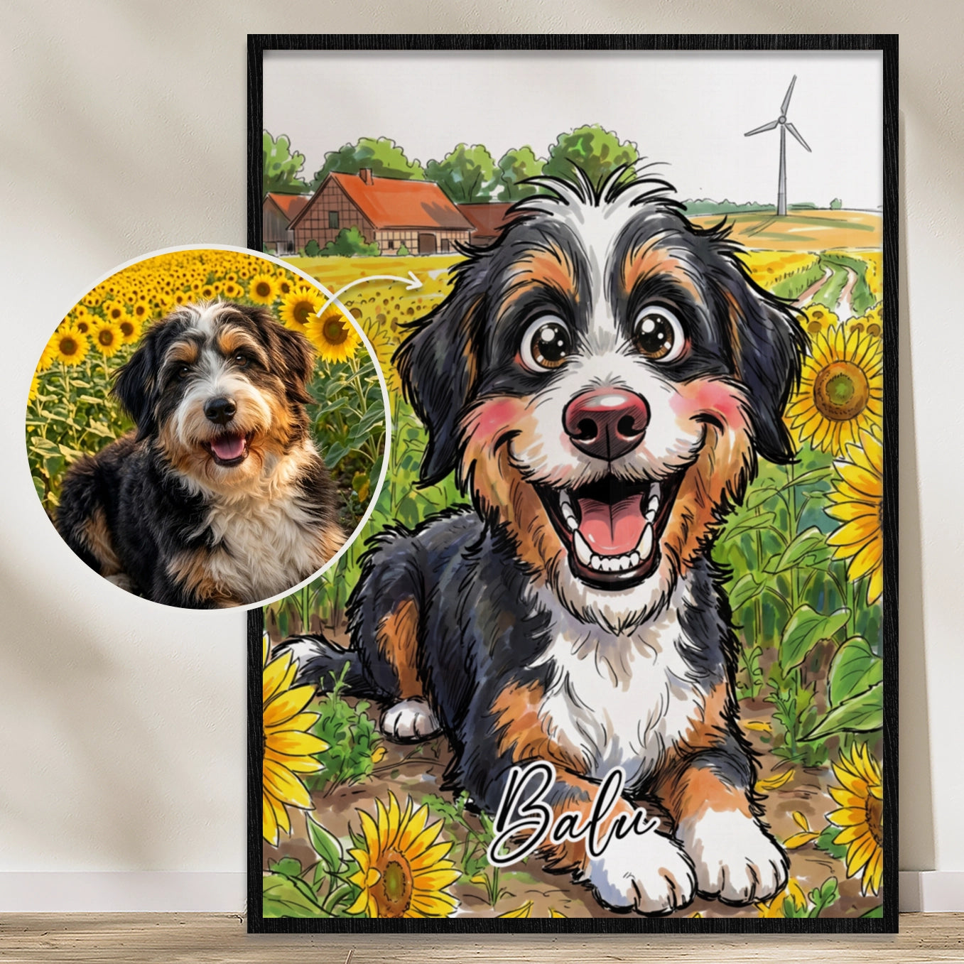 Personalisiertes Poster "Sketch Hund"