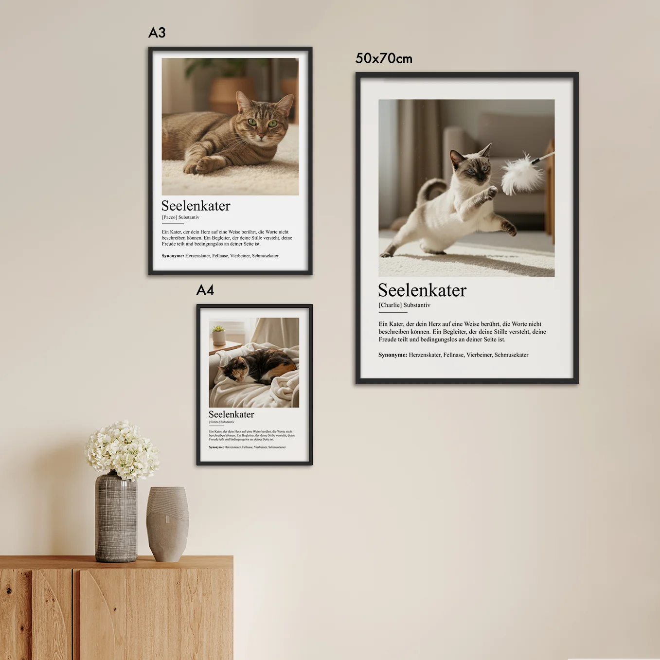 Personalisiertes Poster Definition "Seelenkater"