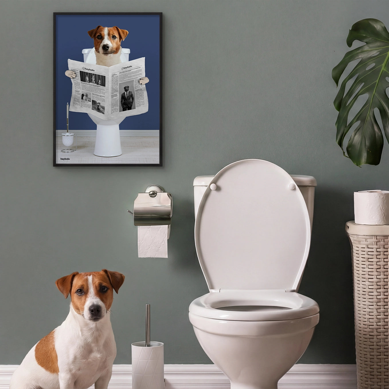 Personalisiertes Poster Hund "Wichtige Sitzung"