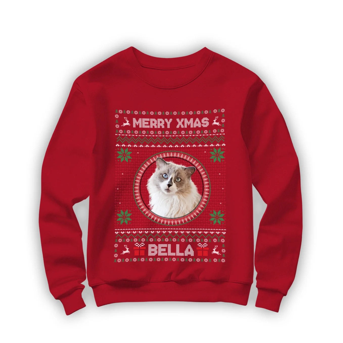 Christmas Sweater Foto “Katze”