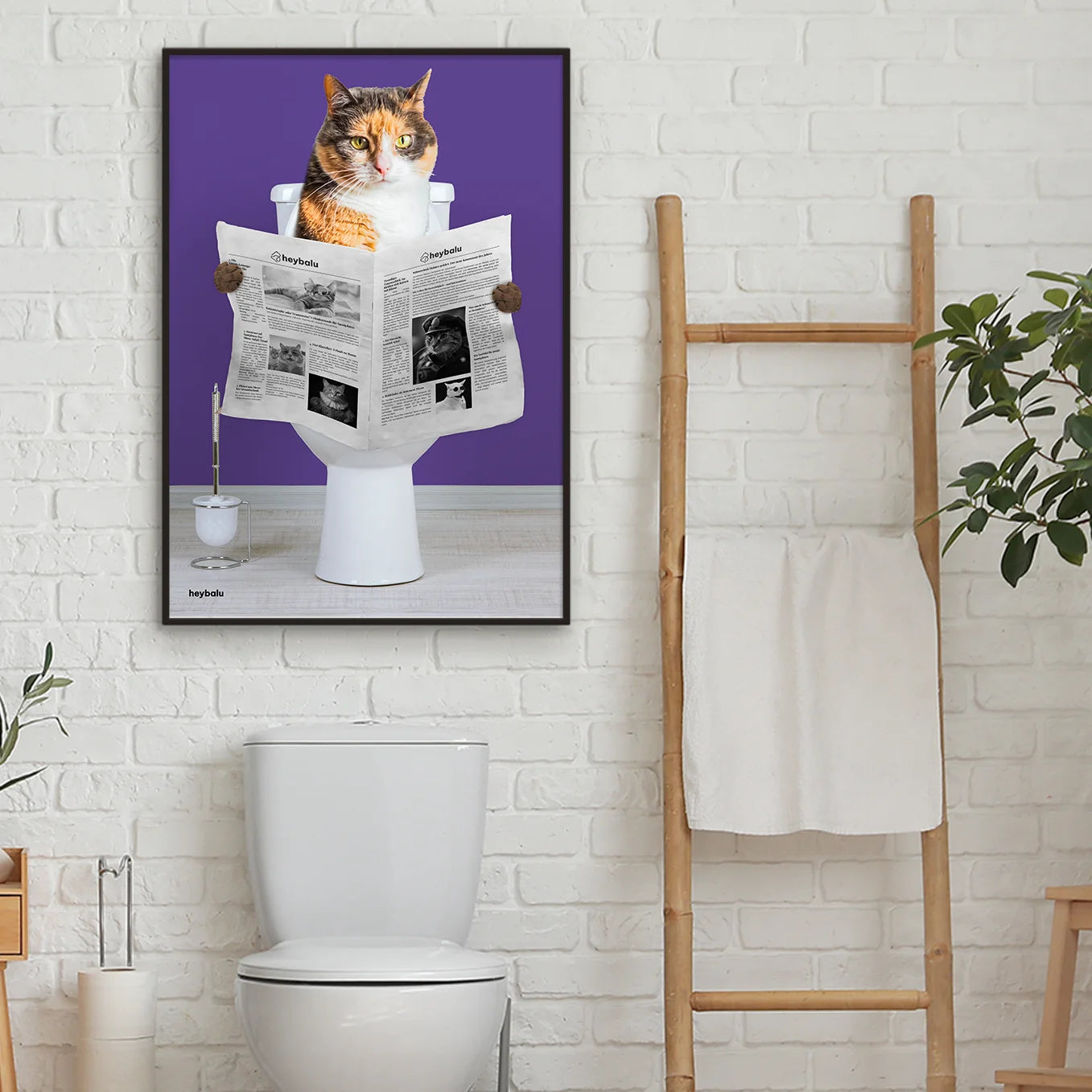 Personalisiertes Poster Katze "Wichtige Sitzung"