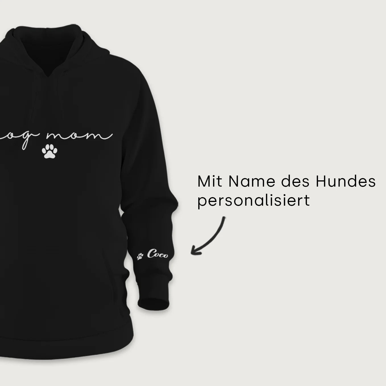 Personalisierter Hoodie “Dog Mama”