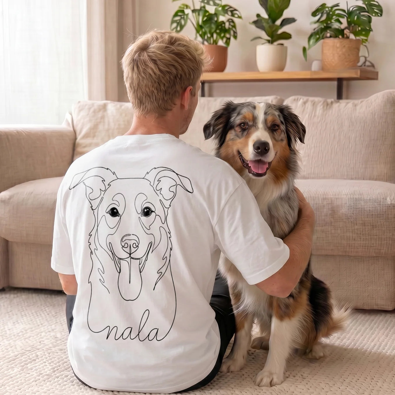 Personalisiertes T-Shirt Oversized “Dog Dad”