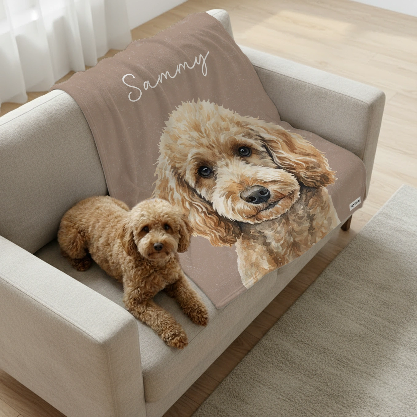 Personalisierte Decke Hund "Portrait"