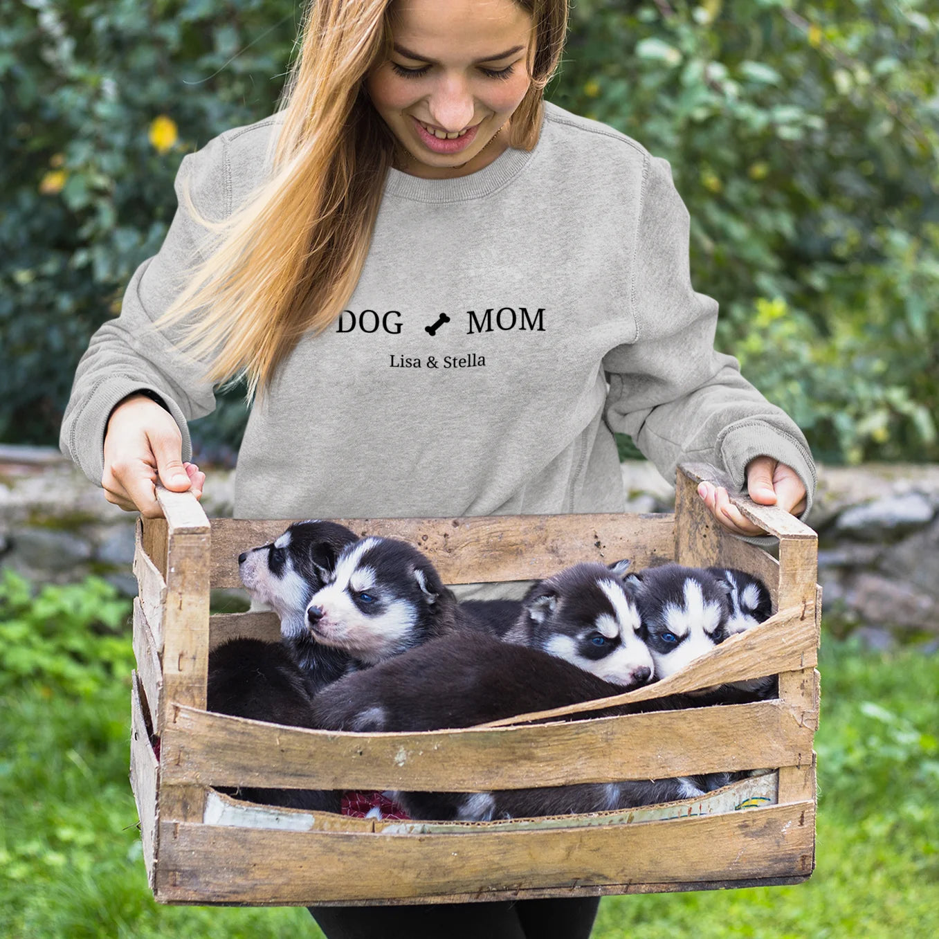 Personalisierter Sweater Dog Mom "Motiv"