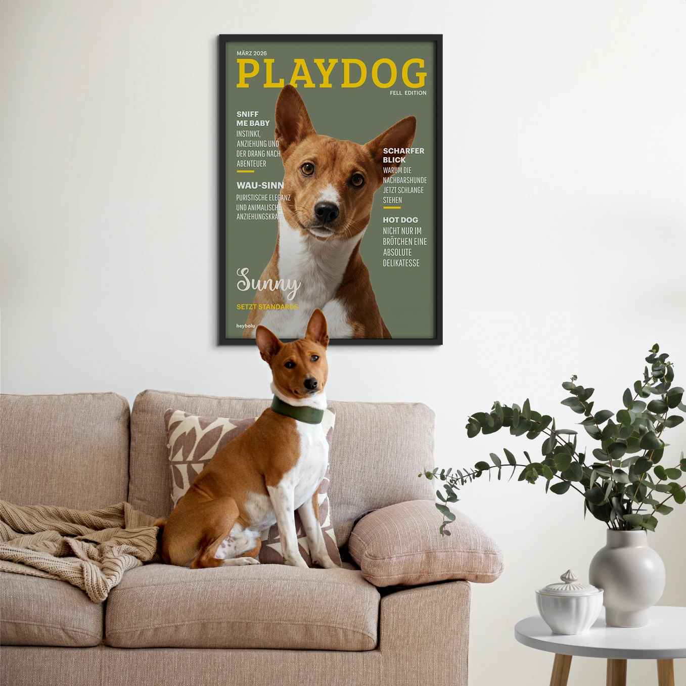 Personalisiertes Poster Hundemagazin "Playdog"