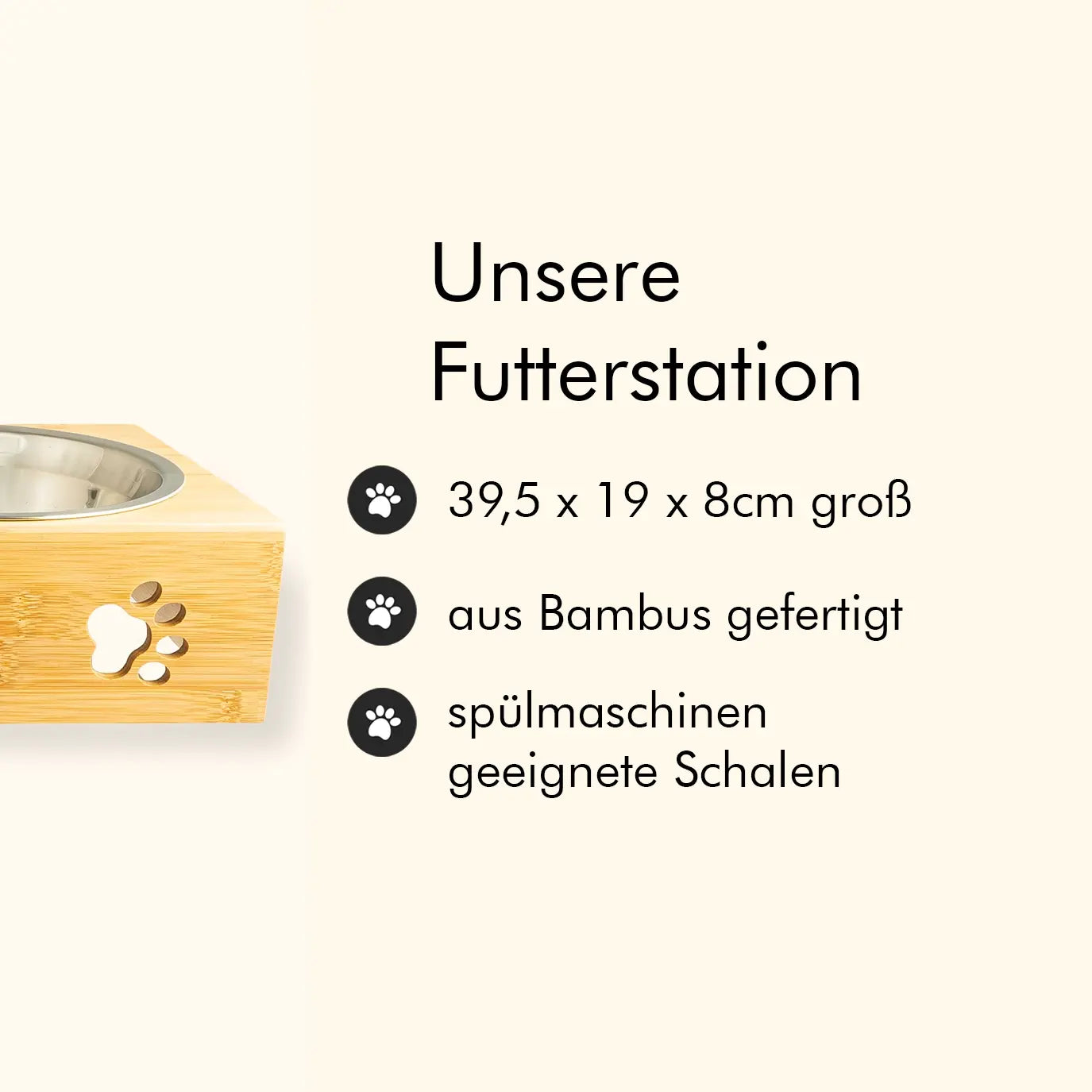 Personalisierte Futterstation "Haustier"