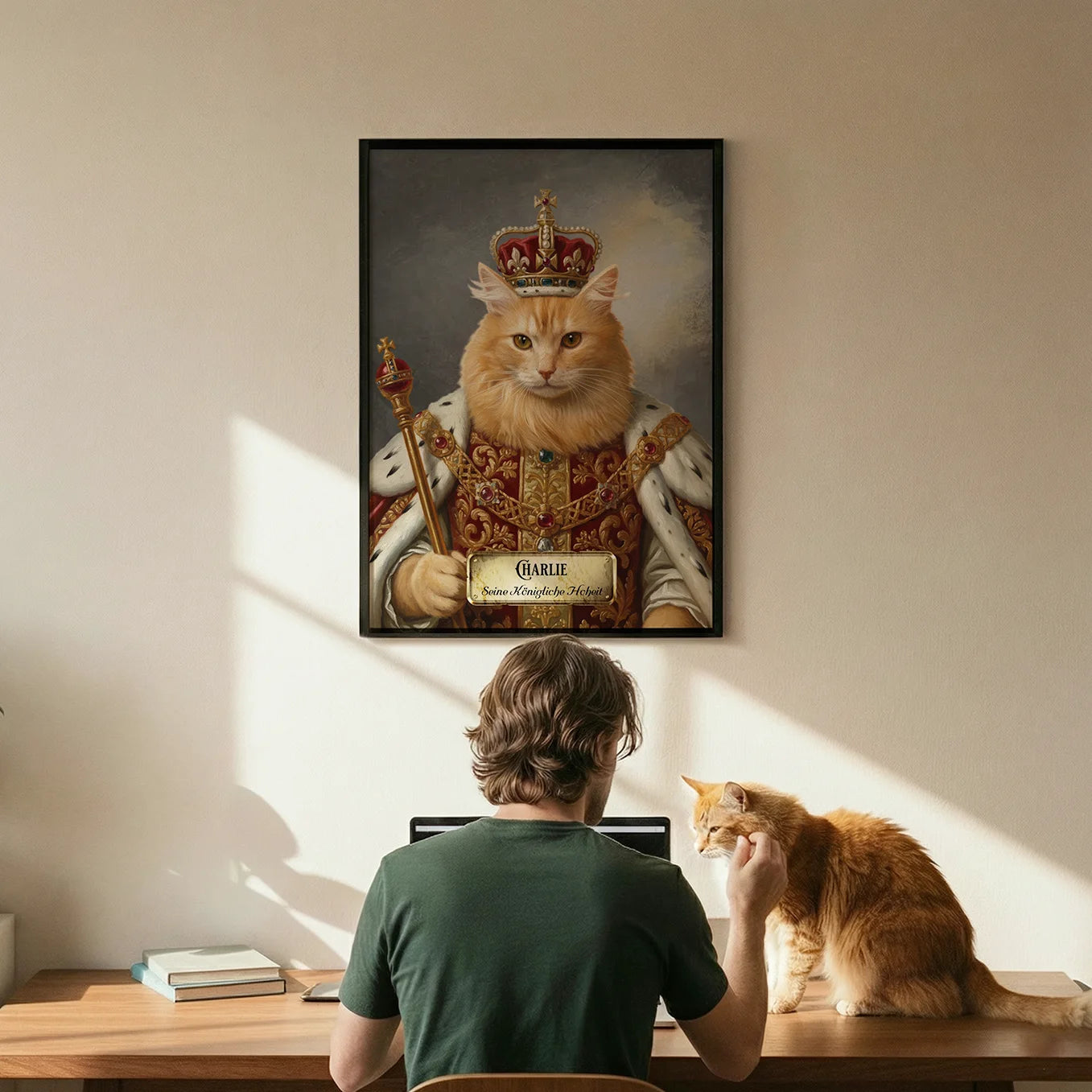 Personalisiertes Katzen-Poster "Royal"
