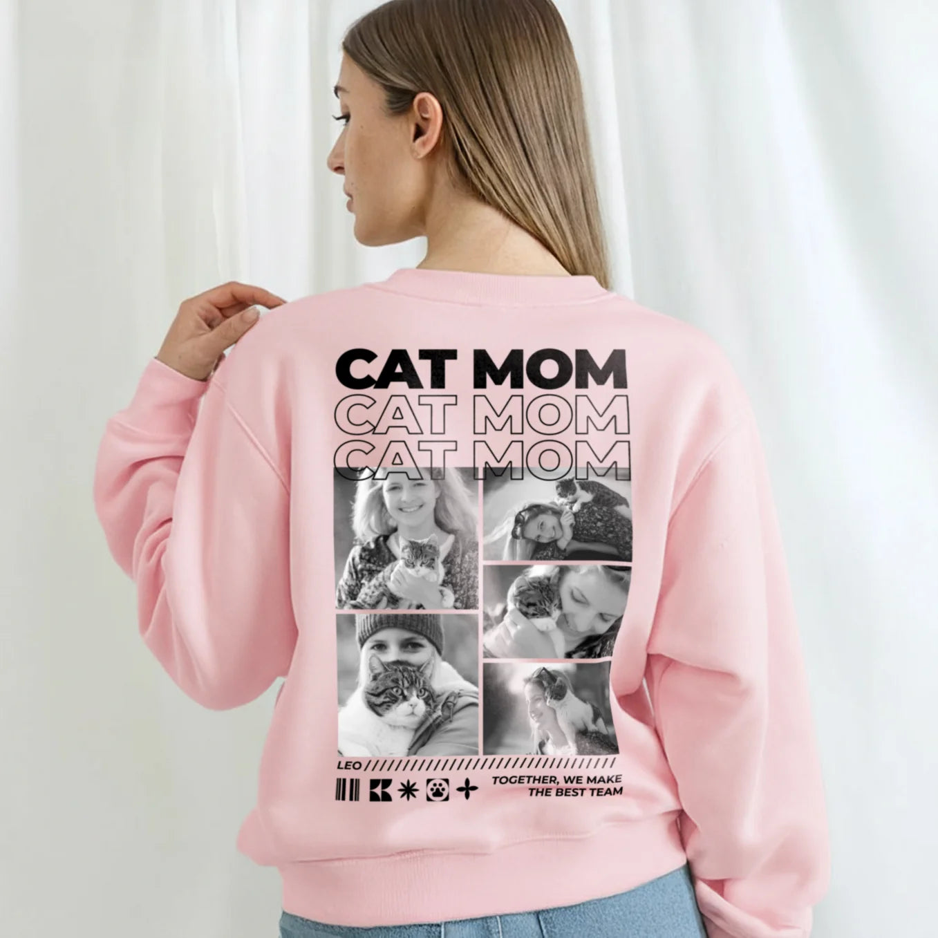 Personalisierter Sweater "Cat Mom"