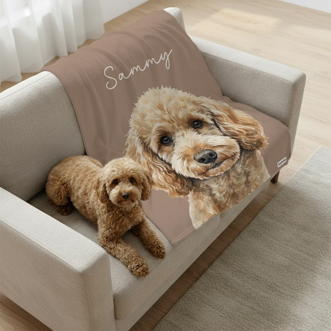 Personalisierte Decke Hund "Portrait"