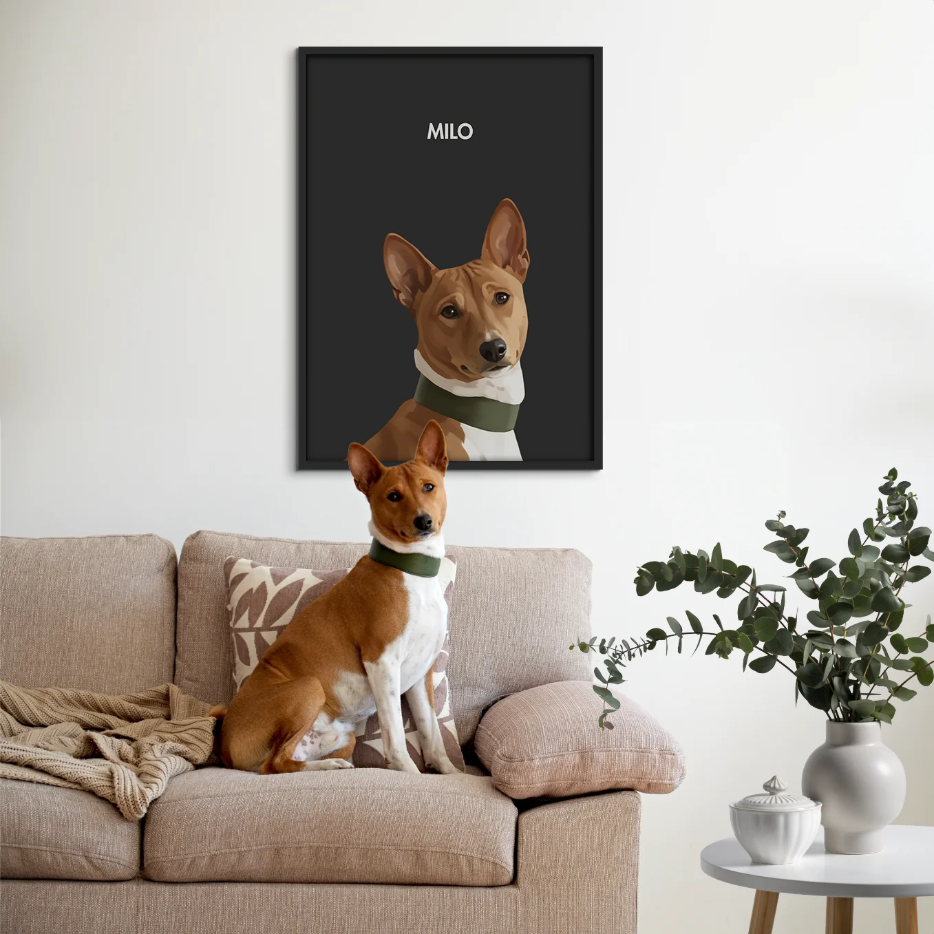 Personalisiertes Poster Hund "Gemälde"
