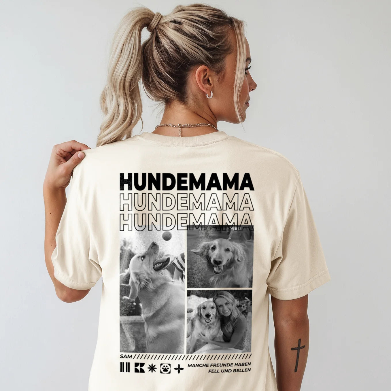 Personalisiertes Oversized T-Shirt "Dog Mom"