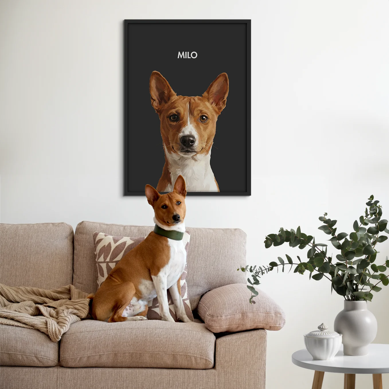 Personalisiertes Poster Hund "Gemälde"