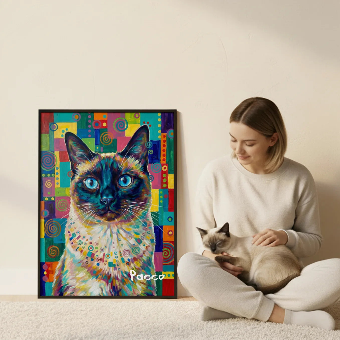 Personalisiertes Poster Katze "Pop Art"