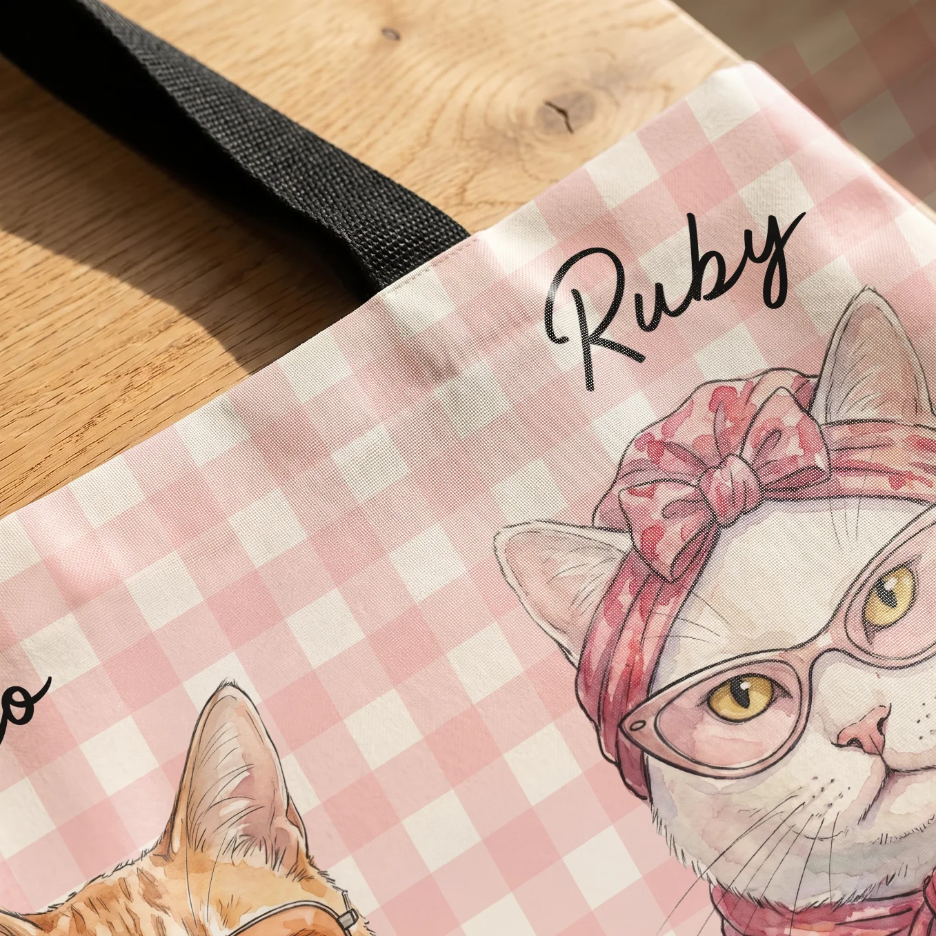 Personalisierte Strandtasche "Katze"